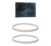 Kit di ricambio robot per la pulizia della piscina, include 2 cinghie di trasmissione RCX23002 e 1 spazzola a rullo RCX26008 compatibile con più modelli per una pulizia efficiente