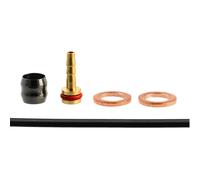 Kit di ricambio tubi + innesto + olive Elvedes Tektro 5.1 Noir