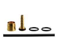Kit di ricambio tubi + innesto + olive Elvedes Tektro 5.5 Noir