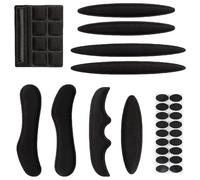 Kit di ricambio universale per casco da bicicletta, imbottitura interna in schiuma con chiusura in velcro, colore nero