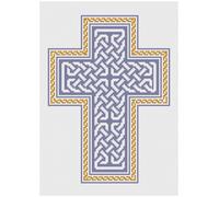 Kit Di Ricamo A Punto Croce O Schema Di Florashell - Celtic Blue Cross