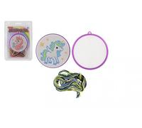 Kit di ricamo a punto croce - unicorno per bambini