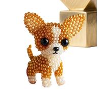 Kit di Ricamo Perline Cane Set Di Ricamo 3D Forma Animale Cane | Accessori Pieno Artigianato Per Creazione Decorativa Attività Pioggia Atelier Casa