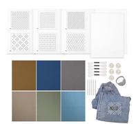 Kit Di Ricamo Sashiko - Modelli Sashiko | Stencil Sashiko | Kit Di Ricamo Sashiko Solubile In Acqua | Kit Da Cucito A Mano Sashiko | Kit Di Aghi E Materiale In Tessuto Per Gli Amanti