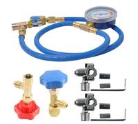 Kit Di Ricarica AC R134a,Kit Di Ricarica Per Aria Condizionata Automotive - Accessori Di Ricambio Per Rilevamento Perdite Carico Raffreddamento Recupero Freddo Veicoli Camion