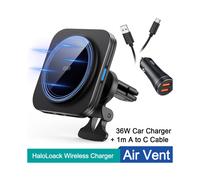 (Kit di ricarica) Caricabatterie per auto wireless ESR HaloLock compatibile con il caricabatterie per