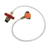 Kit di ricarica compatto per taniche CB con raccordi regolati a pressione per un processo di trasferimento del gas sicuro e fluido (rosso)