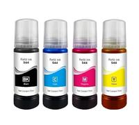 Kit Di Ricarica For Flacone Di Inchiostro Colorante T544 544 Da 70 Ml - Compatibile Con Epson EcoTank L3150 L3110 L3100 L3210 L3250 L1110 5190 - Stampante A Getto D'inchiostro(4pcs)