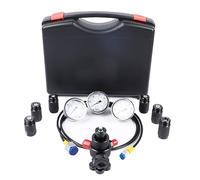 Kit di ricarica per accumulatore di azoto idraulico, set 7 in 1 per test di pressione dell'azoto, sistemi di prova della pressione in acciaio inossidabile