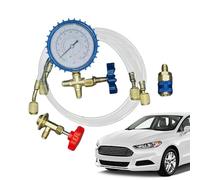 Kit di ricarica per aria condizionata per auto - Kit di ricarica per aria condizionata 'auto, set di accoppiamento rapido, tubo e manometri per manutenzione e automobilistica