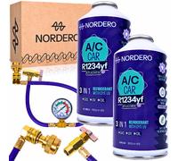 KIT DI RICARICA PER CLIMATIZZATORE AUTO R1234yf 2x GAS REFRIGERANTE UV