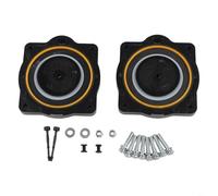 Kit di ricostruzione del diaframma della pompa ad aria compatibile con i modelli Hp-60 e Hp-80, tra cui due membrane in plastica nera più dieci rondelle a morsetto a vite per sistemi di irrigazione da