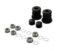 Kit di ricostruzione per camion skateboard con boccole, boccole, dadi dell'asse, rondelle per rinfrescare vecchi camion, compatibile con la maggior parte delle marche, colore bianco (nero)