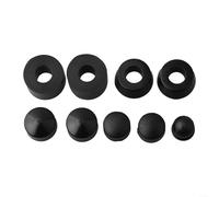 Kit di ricostruzione per camion skateboard in poliuretano con boccole, coppe pivot, rondelle e ammortizzatore per ottimizzare le prestazioni del camion e l'esperienza di pattinaggio (nero)