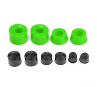Kit di ricostruzione per skateboard in poliuretano con boccole, rondelle, coppe pivot e ammortizzatore, progettato per migliorare la funzionalità del camion e l'esperienza di pattinaggio (verde)