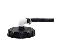 Kit di riempimento per serbatoio IBC, DN150, coperchio automatico per serbatoio dell'acqua con set di collegamento a spirale per sistema di accumulo dell'acqua (25 mm)