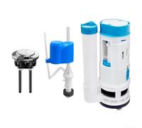 Kit di riempimento WC con sistema a doppio pulsante per la riparazione della cisterna del WC e ridotto utilizzo dell'acqua