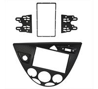 Kit di rifinitura per pannello radio stereo 2Din per Fiesta/Focus Europa 1995-2006, cornice frontale con motivo in fibra di carbonio