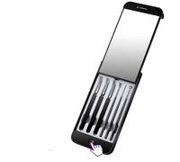 Kit di rimozione dei punti neri, estrattore di comedoni, pinzette curve for punti neri, kit di strumenti for schiacciare i brufoli, strumenti for l'estrazione dei brufoli for una rimozione rapida e se