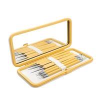 Kit di rimozione dei punti neri, estrattore di comedoni, pinzette curve for punti neri, kit di strumenti for schiacciare i brufoli, strumenti for l'estrazione dei brufoli for una rimozione rapida e se