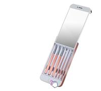 Kit di rimozione dei punti neri, estrattore di comedoni, pinzette curve for punti neri, kit di strumenti for schiacciare i brufoli, strumenti for l'estrazione dei brufoli for una rimozione rapida e se