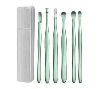 Kit Di Rimozione Della Per L'Orecchio | 6x Portatile Ear Wax Remover Curette Scoop | Cleaner Orecchio Senza Dolore Con Scatola Di Immagazzinaggio | Strumento Di Pulizia Delle Orecchie