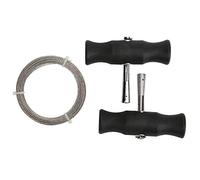 Kit di Rimozione Parabrezza Professionale, Strumenti per Smontaggio Vetro Auto con Manico in Gomma e Filo Tagliavetro, Accessori Utensili Automobilistici