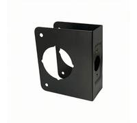 Kit di Rinforzo Piastra Battuta Nero | Verniciato, Resistente, Ferramenta, per Porta