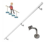 Kit di ringhiere antiscivolo per scale in legno, 1,1 m, montaggio a parete, per ristrutturare le scale, asta di supporto dritta per un accesso sicuro e sicuro al corridoio