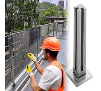 Kit di ringhiere Eless S con Vetro temperato, Adatto per patii, Scale, ringhiere Esterne, parapetti di Sicurezza, Design Moderno, Facile Installazione e Forte Resistenza agli Agenti atmosfer