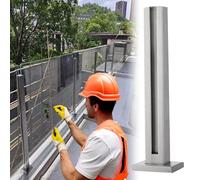 Kit di ringhiere eless S con Vetro temperato, Adatto per terrazze, Scale, ringhiere di Sicurezza per Esterni, sistemi di ringhiere Moderni Che migliorano la visibilità e la Sicurezza.