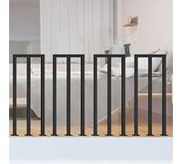 Kit di ringhiere per scale industriali nere - stile loft forgiato s per uso interno sicurezza per bambini e adulti perfetto per la decorazione di casa e scale forma M -4 P