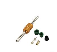 Kit di riparazione aria condizionata HVAC da 71 pezzi con strumento per nucleo valvola, 10 nuclei valvola, 50 guarnizioni per tubo (verde e nero), per manutenzione AC e refrigerazione automobilistica