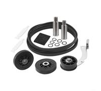 Kit di riparazione asciugatrice con rullo RB170002 e cinghie D511255P, kit di pezzi di ricambio per modelli dal 1992, plastica resistente al calore per un funzionamento silenzioso