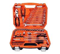 Kit di riparazione auto da 42 pezzi, set di utensili manuali per uso domestico con presa da 1/4, chiave a 72 denti, cricchetto e punte per cacciavite, con custodia per il trasporto