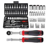 Kit di riparazione auto - Sievage Set per meccanico professionale, assortimento di chiavi versatili | Organizer robusto per cassetta degli attrezzi, attrezzi in acciaio anti -Rust, kit mant