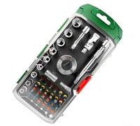 Kit di riparazione automobilistico da 39 pezzi, con bussole a cricchetto e punte per le procedure di manutenzione comuni (A)