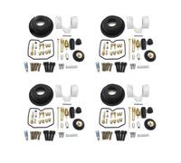 Kit di riparazione carburatore, guarnizione valvola galleggiante, vite pistone, membrana del vuoto for KLR650 1987~2018 KLR 650(4sets kit)