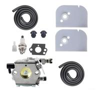 Kit di riparazione carburatore per motoseghe che supportano carburatore 009 e 010 con set completo di componenti per ricondizionamento del sistema