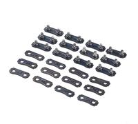 Kit di riparazione catena per motosega da 12 pezzi, con passo 3/8 LP e maglie di ricambio calibro 0,150 pollici e cinghie di fissaggio per la manutenzione ordinaria della catena