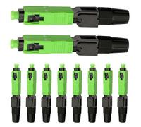 Kit di riparazione cavi in fibra ottica - SC/APC Taglierina a fibra ottica Set di 10, Adattatore per cavi per uso domestico e centri dati