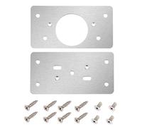 Kit di riparazione cerniera - Set di piastre di fissaggio in metallo, staffe di rinforzo, piastre hardware di ricambio in acciaio inossidabile | leggero con viti per cerniere della porta,