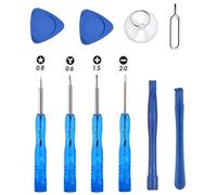 Kit di riparazione con 10 strumenti di apertura a leva, pentalobe P2 + croce + intaglio + cacciavite Tri-Point Y000 compatibile con iPhone 11 Pro X XS XR 8 Plus 7 6S 6 SE 5S Apple Watch