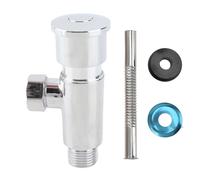 Kit di riparazione del bagno in lega di zinco Parti del serbatoio Pulsante Push Valvola di scarico G1/2 argento