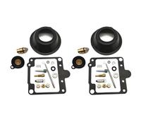 Kit di riparazione del carburatore a membrana tagliata con guarnizione della valvola a spillo a membrana per vuoto per XS400S 1980-1982 Sostituzione del carburatore(2 repair kit)
