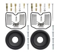 Kit di riparazione del carburatore compatibile con CAN 500 EN500 EN 500 1991-1995 2 pezzi Attuatore in metallo Parti di gomma(EN500-XLB-A-2SET)