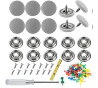 Kit di riparazione del rivestimento del tetto da 60 pezzi, rivetti per riparazione auto, rivetti universali per tetto auto con 60 perni