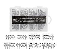 Kit di Riparazione di Guida per Canna da, Kit di Ricambio per Punte per Canna da, Kit di Riparazione Occhielli per Canna da, 40 Pezzi | Occhielli per Canna da, Kit di