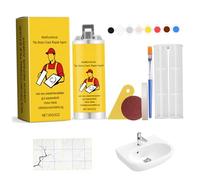 Kit di riparazione di piastrelle, kit di riparazione di piastrelle per fori per la casa patatini impermeabili di vasca multifunzionale di lunga durata, malta