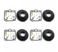 Kit di Riparazione e revisione per carburatore Moto XJ700X Maxim X,Composto da Guarnizione della Camera di combustione,Spillo della valvola a Galleggiante,diaframma a Vuoto e O-Ring (4 Set)